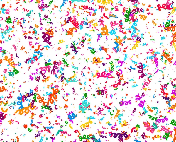 Carnaval Festival Confetti Des Morceaux Confettis Colorés Fête Célébration Arrière — Image vectorielle
