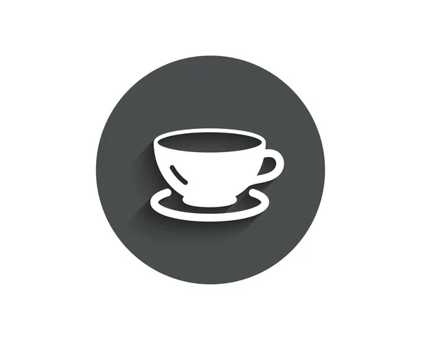 Tea Cup Simple Icon Coffee Drink Sign Fresh Beverage Symbol — Stock Vector