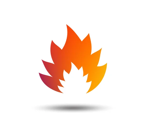 Feuerflamme Zeichen Symbol Hitze Symbol Feuer Aus Flucht Vor Dem — Stockvektor
