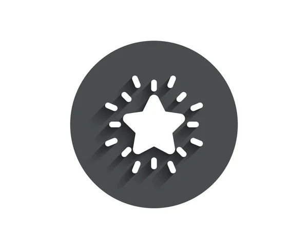 Rank Star Simple Icon Black Button Isolated White Background — Stock Vector