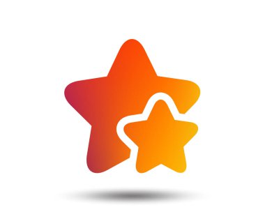 Yıldız simgesi beyaz arka plan üzerinde