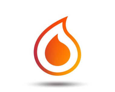 Beyaz arka plan üzerinde izole su damla işareti simgesi