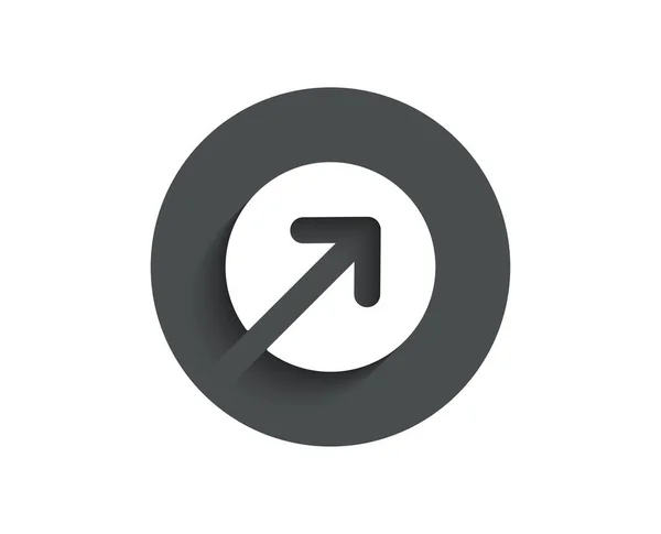 Direction Arrow Simple Icon Arrowhead Symbol Navigation Pointer Sign Circle — Stock Vector