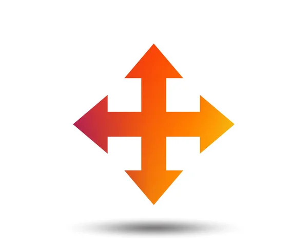 Icono Signo Pantalla Completa Flechas Símbolo Icono Para App Elemento — Archivo Imágenes Vectoriales