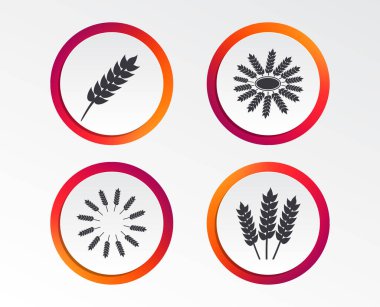 Tarım düz simgeler, vektör, illüstrasyon