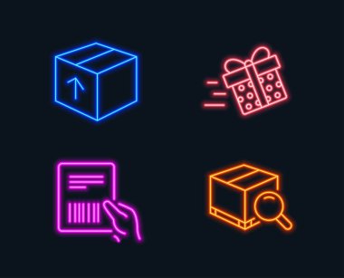 Dizi teslim düz simgeler, vektör, illüstrasyon