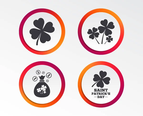 Icônes Plates Saint Patrick Vecteur Illustration — Image vectorielle