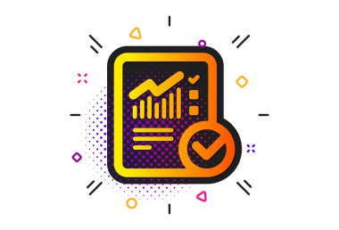 Rapor belge simgesi. Denetim listesi. Vektör