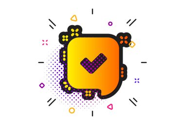 Simgeyi onaylayın. Kabul edilen veya onaylanan işaret. Vektör