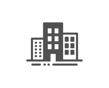 Binaların simgesi. Şehir daireleri tabelası. Mimarlık binası. Sebze