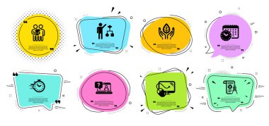 Adil ticaret, İnceleme ve Algoritma simgeleri ayarlandı. Zamanlayıcı, Takvim zamanı