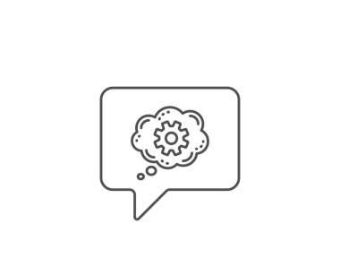 Gizli sohbet hattı simgesi. Mühendislik aleti işareti. Vektör