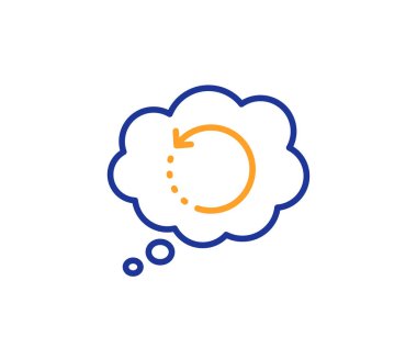 Kurtarma hattı simgesi. Yedek veri işareti. Bilgiyi geri yükle. 