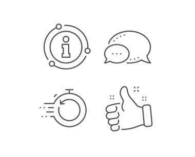 Hızlı kurtarma satırı simgesi. Yedekleme veri işareti. Zamanlayıcıyı geri yükleyin. Vektör