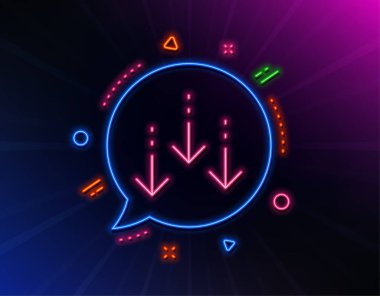 Ok çizgisi simgesini aşağı kaydır. Kaydırma ekranı işareti. Sayfayı geçir. 