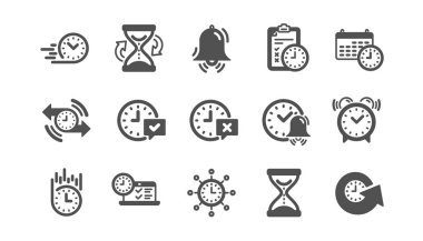 Zaman simgeleri. Takvim, Zaman Yönetimi ve Teslimat. Klasik simge