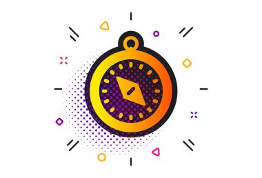 Seyahat pusula simgesi. Trip işareti. Vektör