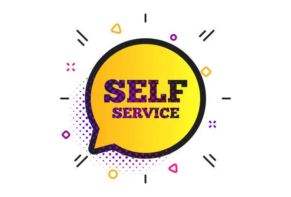 Self service sign icon. Maintenance symbol. Vector — Stock Vector