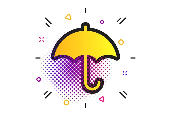 Ícone de sinal guarda-chuva. Símbolo de proteção contra chuva. Vetor — Vetor de Stock