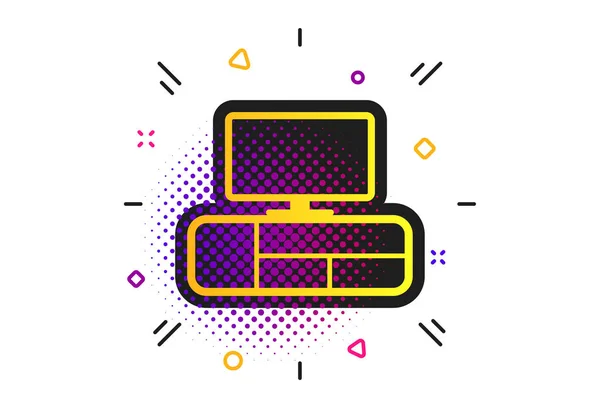 Tv tafel teken pictogram. Modern meubelsymbool. Vector — Stockvector