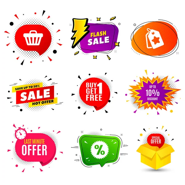 Up to 10% Discount. Sale offer price sign. Vector — Stock Vector