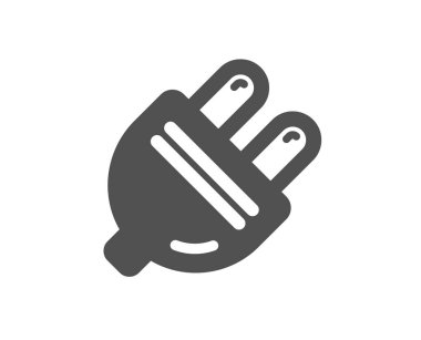 Elektrik prizi simgesi. Enerji işareti. Elektrik enerjisi. Vektör