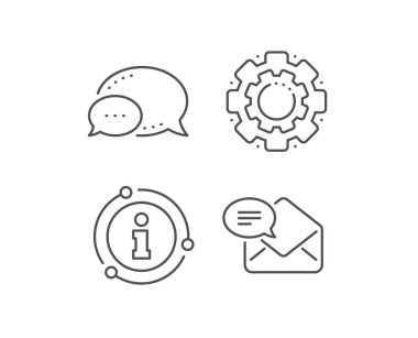 Yeni posta satırı simgesi. İleti yazışma işareti. Vektör