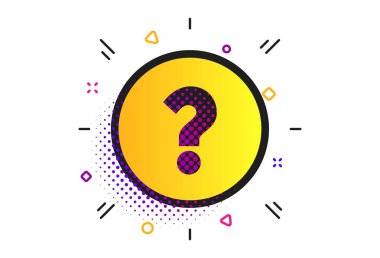 Soru işareti işareti simgesi. Yardım simgesi. Vektör