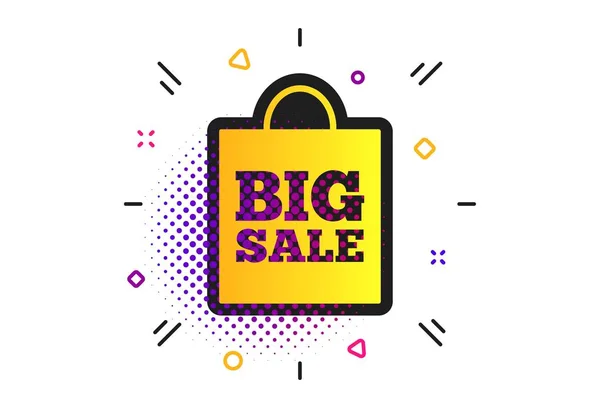 Big sale bag sign icon. Special offer symbol. Vector — Stock Vector