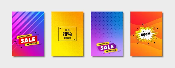 Jusqu'à 20 % de réduction. Offre de vente prix signe. Vecteur — Image vectorielle