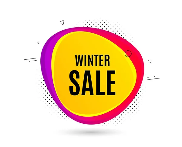 Winter Sale. Special offer price sign. Vector — Stock Vector