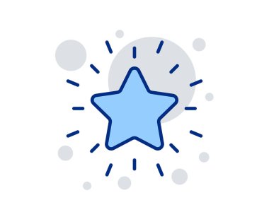 Rank yıldız çizgisi simgesi. Başarı Ödülü. Vektör