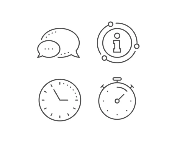Icono de línea de tiempo. Signo de gestión del tiempo. Cronómetro. Vector — Archivo Imágenes Vectoriales