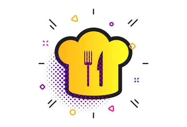 Chef-kok Hat teken pictogram. Kook symbool. Vector — Stockvector