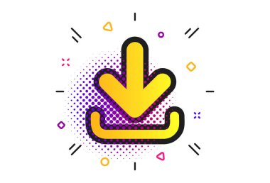 İndirsimgesi. Yükle düğmesi. Vektör