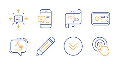 SMS, Hedef yolu ve Smartphone bildirim simgeleri ayarlandı. Kalem, 