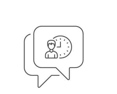 İş projesi son satır simgesi. Vektör