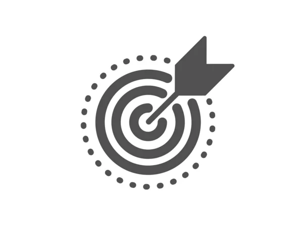 Zielzweck-Symbol. Das Tor zum 1: 0. Kernwert. Vektor — Stockvektor