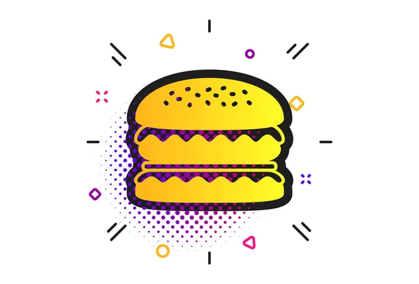 Hamburger icon. Burger food symbol. Vector — Stock Vector