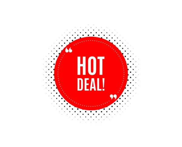 Hot-Deal-Symbol. Sonderangebot Preisschild. Vektor — Stockvektor