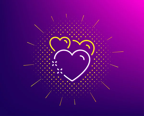 Heart line icon. Love emotion sign. Vector — Stock Vector