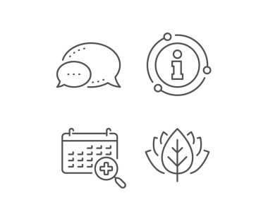 Tıbbi takvim satırı simgesi. Doktor randevu işareti. Vektör