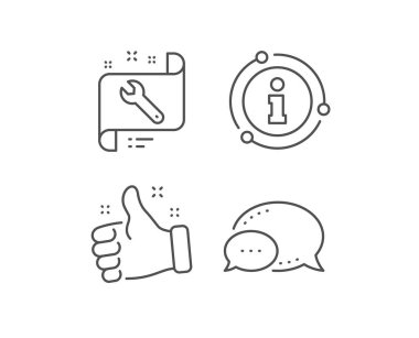 Spanner araç çizgisi simgesi. Onarım hizmeti plan işareti. Vektör