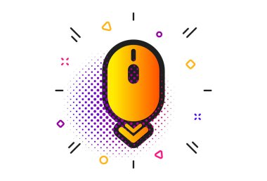 Fare simgesini aşağı kaydır. Kaydırma ekranı işareti. Sayfayı aç. Vecto