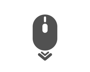 Fare simgesini aşağı kaydır. Kaydırma ekranı işareti. Sayfayı aç. Vecto