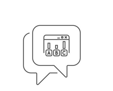 Anket sonuçları satır simgesi. En iyi cevap işareti. Vektör