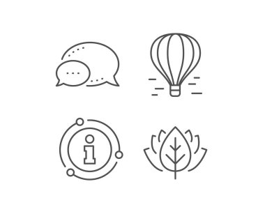 Hava balonu çizgi simgesi. Sepet tabelalı uçuş taşımacılığı. Vektör