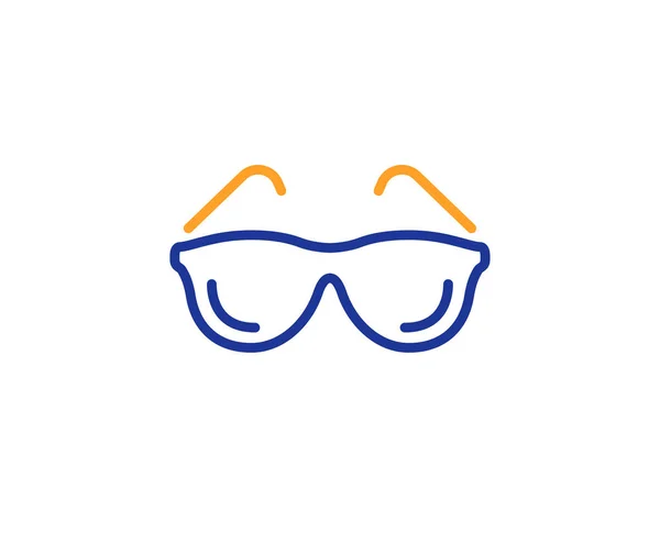 Icona della linea degli occhiali. Segnale della clinica oculista. Visione optometrica. Vec — Vettoriale Stock