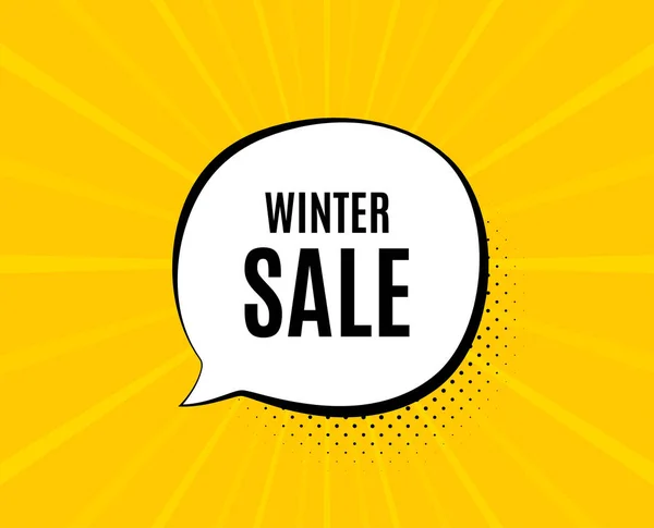 Winter Sale. Special offer price sign. Vector — Stock Vector