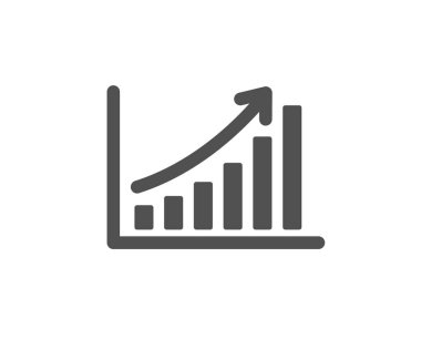 Grafik simgesi. Sütun grafik işareti. Vektör